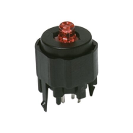 C&K Components Keypad Switch, 1 Switches, Spst, Momentary-Tactile, 0.1A, 30Vdc, 3.5N, 5 Pcb Hole Cnt, Solder K12PBK23.5N